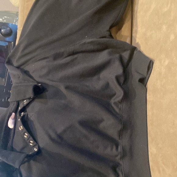 pink lily, oversized, black sweater, balloon sleeves, NWOT size small - Picture 9 of 9